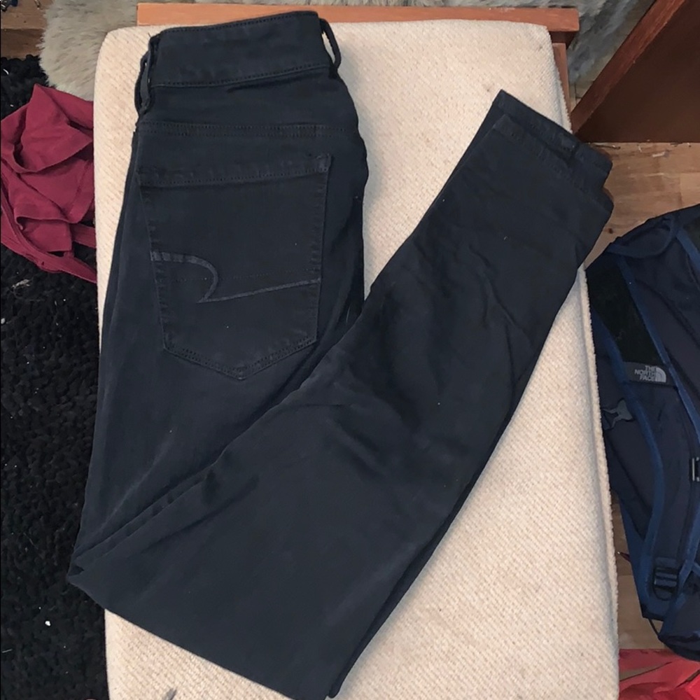 Black American eagle jeans (super stretch)